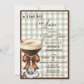 Eine kleine Liebe QR Code Espresso Brautparty Einladung (Vorderseite)