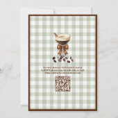 Eine kleine Liebe QR Code Espresso Brautparty Einladung (Rückseite)