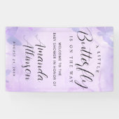 Eine kleine Lila Babydusche Banner (Horizontal)