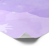 Eine kleine Lila Babydusche Poster (Ecke)