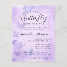 Eine kleine Lila Babydusche