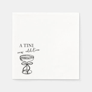 Eine kleine neue Ergänzung Martini Handgezeichnete Serviette