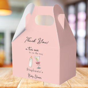 Eine kleine One ist auf dem Weg Pink Martini Baby  Geschenkschachtel