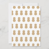 Eine kleine Peanut Niedliche Whimsical Unisex Kind Einladung (Rückseite)