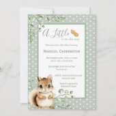 Eine kleine Peanut-Tier-Kinderdusche Einladung (Vorderseite)