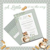 Eine kleine Peanut-Tier-Kinderdusche Einladung