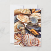 Eine kleine Perle unter der Kinderdusche des Meere Dankeskarte (Rückseite)