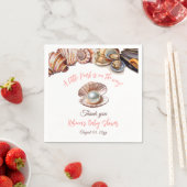 Eine kleine Perle unter der Kinderdusche des Meere Serviette (Beispiel)