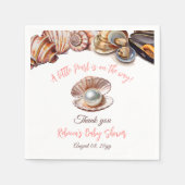 Eine kleine Perle unter der Kinderdusche des Meere Serviette (Vorderseite)