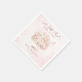 Eine kleine Perlen-Mädchen-Baby-Party Serviette (Ecke)