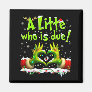 Eine kleine Person ist fällig Lustiger Weihnachten Magnet