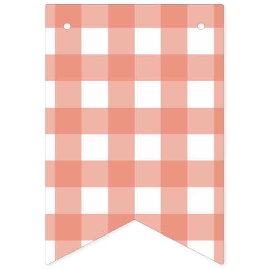 Eine kleine Pfirsichdusche Wimpelkette (Erste Fahne)