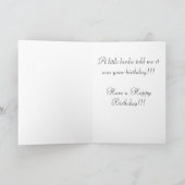 Eine kleine Piepmatz-Geburtstags-Karte Karte (Innenseite)