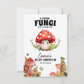 eine kleine Pilzpilzspuppe Butterfly Moth Babydusc Dankeskarte (Rückseite)