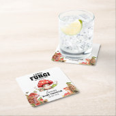 eine kleine Pilzpilzspuppe Butterfly Moth Babydusc Rechteckiger Pappuntersetzer (Vor Ort)