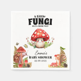 eine kleine Pilzpilzspuppe Butterfly Moth Babydusc Serviette