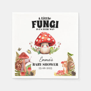 eine kleine Pilzpilzspuppe Butterfly Moth Babydusc Serviette