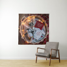 Eine kleine Pinguin-Liebe-Schwangerschaftsankündig