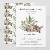 Eine kleine Portion Babydusche ist unterwegs Einladung (Vorne/Hinten)