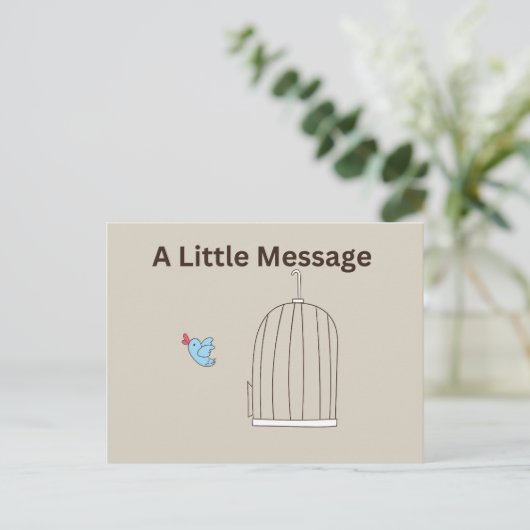 Eine kleine Postkarte (Stehend Vorderseite)