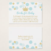 Eine kleine Prince Baby Dusche bringt eine Reservi (Vorne & Hinten)