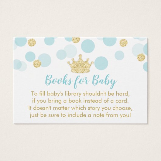 Eine kleine Prince Baby Dusche bringt eine Reservi (Vorderseite)