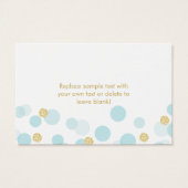 Eine kleine Prince Baby Dusche bringt eine Reservi (Rückseite)