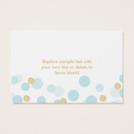 Eine kleine Prince Baby Dusche bringt eine Reservi (Rückseite)