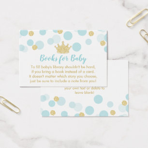 Eine kleine Prince Baby Dusche bringt eine Reservi