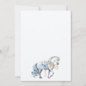 Eine kleine Prince Royal Blue Dusche - Einladung (Rückseite)