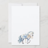 Eine kleine Prince Royal Blue Dusche - Einladung (Rückseite)