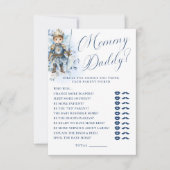 Eine kleine Prince Royal Blue Dusche Mommy oder Pa Einladung (Vorderseite)