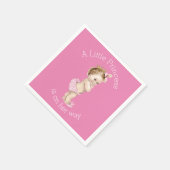 Eine kleine Princess Baby Dusche pink Serviette (Ecke)