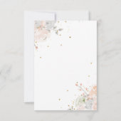 Eine kleine Princess Blush Gold Crown Castle Dusch Dankeskarte (Rückseite)