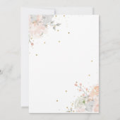 Eine kleine Princess Blush Gold Crown Castle Dusch Einladung (Rückseite)