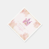 Eine kleine Princess Royal Castle Babydusche Serviette (Ecke)