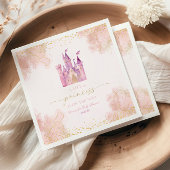 Eine kleine Princess Royal Castle Babydusche Serviette