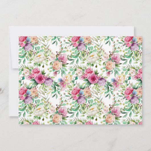 Eine kleine Prinzessin bringt ein Buch Einladung (Rückseite)