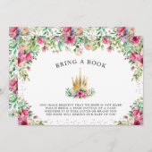 Eine kleine Prinzessin bringt ein Buch Einladung (Vorne/Hinten)