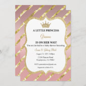 Eine kleine Prinzessin ist auf dem Weg zur Einladu Einladung (Vorne/Hinten)