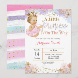 Eine kleine Prinzessin ist auf dem Weg zur Einladu Einladung