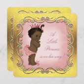 Eine kleine Prinzessin ist auf dem Weg zur ethnisc Einladung (Vorne/Hinten)