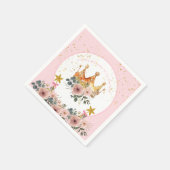 Eine kleine Prinzessin ist auf dem Weg zur Krone Serviette (Ecke)