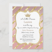 Eine kleine Prinzessin ist auf ihrem Weg Einladung (Vorderseite)