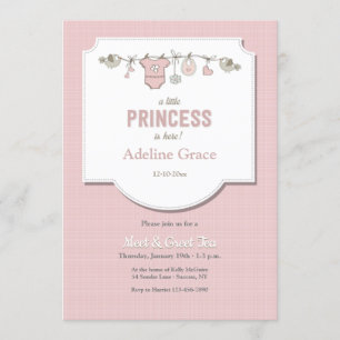 Eine kleine Prinzessin ist hier Meet and Greet Einladung