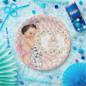 Eine kleine Prinzessin ist unterwegs. Pappteller (Party)