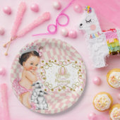 Eine kleine Prinzessin ist unterwegs. Pappteller (Party)