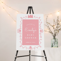 Eine kleine Prinzessin moderne Pink Girl Babydusch