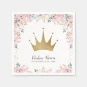 Eine kleine Prinzessin Serviette (Vorderseite)