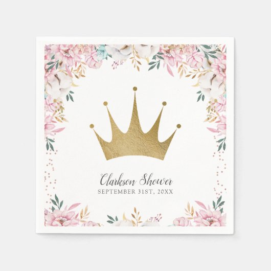 Eine kleine Prinzessin Serviette (Vorderseite)